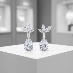 CUBIC ZIRCONIA COLLECTION - DIAMOND SPARKLE EARRINGS - CZER647