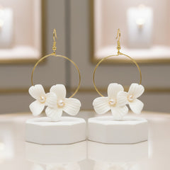 ATHENA COLLECTION - DAINTY DIVINE EARRINGS - CZER650 GOLD