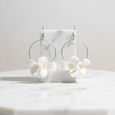 ATHENA COLLECTION - DAINTY DIVINE EARRINGS - CZER650 SILVER