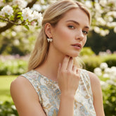 ATHENA COLLECTION - DECADENT FLOWER EARRINGS - CZER652 GOLD