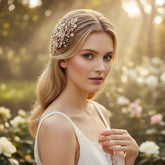 ATHENA COLLECTION - PINK BLUSH HAIR COMB - HC248