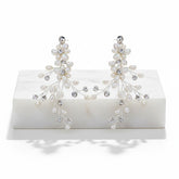 ATHENA COLLECTION - PEARL EXTRAVAGANCE EARRINGS - CZER656 SILVER