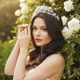 ATHENA COLLECTION - BOHO CHIC TIARA - AHB198 SILVER