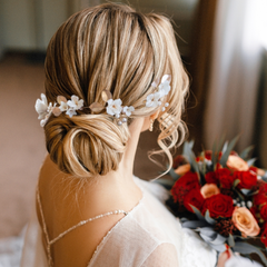 ATHENA COLLECTION - EXQUISITE BRIDAL HAIR VINE - HP243 GOLD