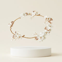 ATHENA COLLECTION - EXQUISITE BRIDAL HAIR VINE - HP243 GOLD
