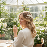 ATHENA COLLECTION - ENCHANTED BRIDAL COMB - HC291 -GOLD