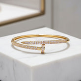 CUBIC ZIRCONIA COLLECTION - CRYSTAL ALLURE BRACELET - CZBR157 18K GOLD PLATED