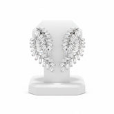 CUBIC ZIRCONIA COLLECTION - VINTAGE VINE EARRINGS - CZER800 SILVER
