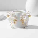 ATHENA COLLECTION - DIVINE FLOWER EARRINGS -CZER810 GOLD