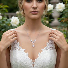 CUBIC ZIRCONIA COLLECTION - ENCHANTMENT CRYSTAL NECKLACE - CZNK166
