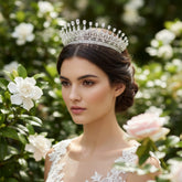 CUBIC ZIRCONOA COLLECTION - RADIANCE TIARA -AHB200 SILVER
