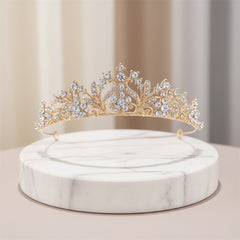 ATHENA COLLECTION -DELICATE DAISY TIARA - AHB203 GOLD