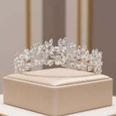 ATHENA COLLECTION - DIVINE GRACE TIARA - AHB205 SILVER