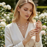 ATHENA COLLECTION - BAROQUE PEARL NECKLACE - GOLD (SSNK261)