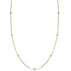 CUBIC ZIRCONIA COLLECTION - STAINLESS STEEL NECKLACE - SSNK (SS265) GOLD