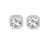 CUBIC ZIRCONIA COLLECTION - GEM SPARKLE EARRINGS - CZER828 SILVER