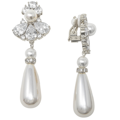 CUBIC ZIRCONIA - CLIP ON EARRING COLLECTION - VINTAGE INSPIRED