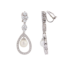 CUBIC ZIRCONIA - CLIP ON EARRING COLLECTION - VINTAGE INSPIRED