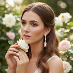 CUBIC ZIRCONIA COLLECTION - BRIDGERTON INSPIRED EARRINGS - CZER834