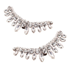 ATHENA COLLECTION - CHIC CRYSTAL SHOE CLIP - SC1 SILVER