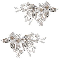 ATHENA COLLECTION - STARLET GLAM SHOE CLIPS - SC5 SILVER