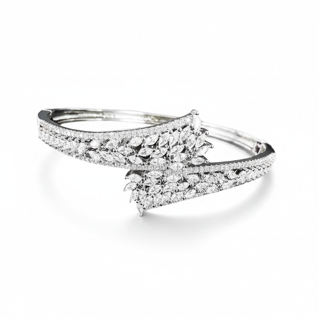 CUBIC ZIRCONIA COLLECTION - STARLET GLAM BRACELET - SILVER BR169