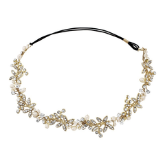 Luxe Embellished Hairvine HP8- SASSB - 14K Gold Plated