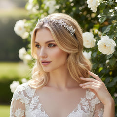 Luxe Embellished Hairvine HP8- SASSB - 14K Gold Plated