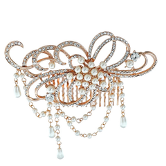 ELITE COLLECTION - STARLET ALLURE HAIR COMB - ROSE GOLD HP126