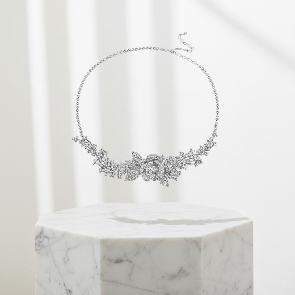 ELITE COLLECTION - Crystal Rose Headpiece HP131