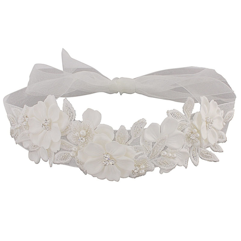Exquisite Embellished Ribbon Headband - LH3