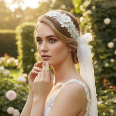 Exquisite Embellished Ribbon Headband - LH3