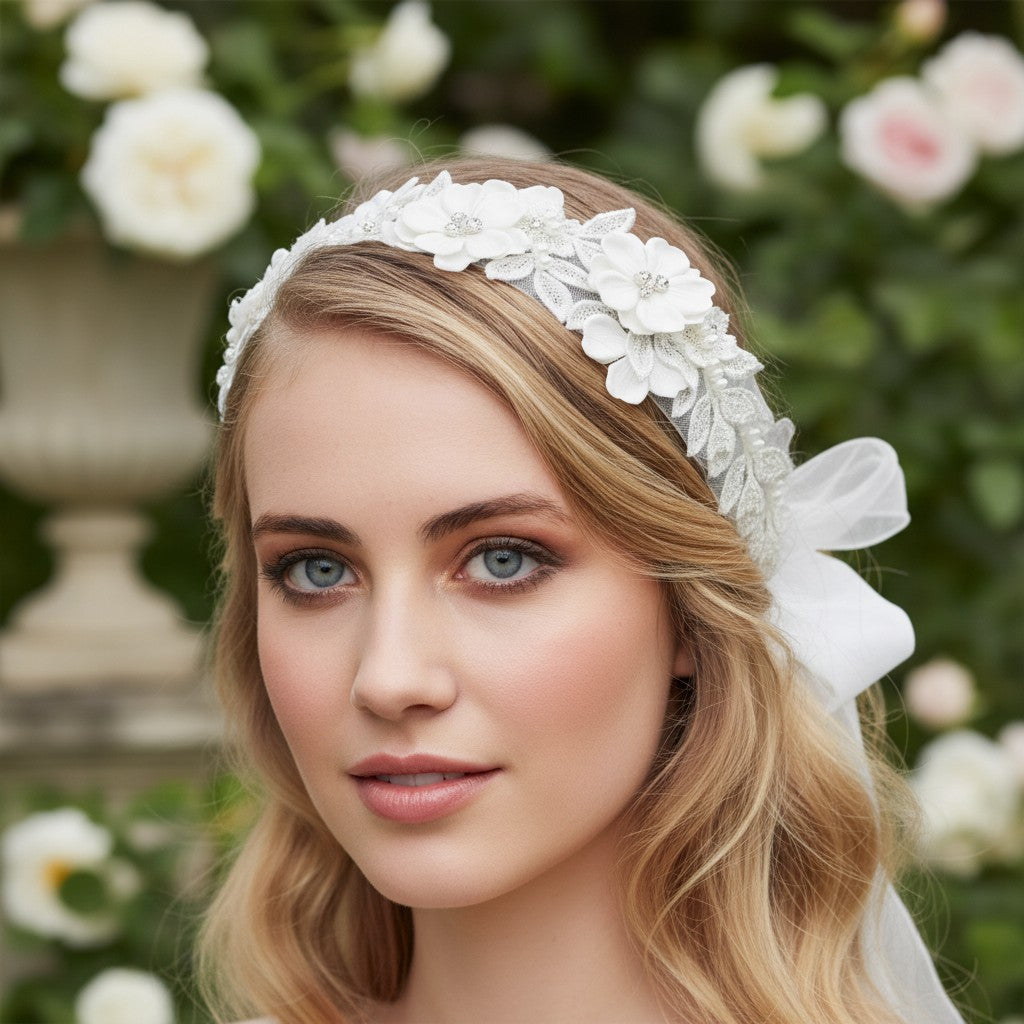 Exquisite Embellished Ribbon Headband - LH3