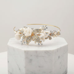 Clara Romantic Headband GOLD - SASSB - HDB6