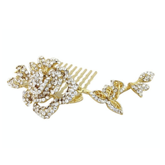 Vintage Dream small Crystal Bridal Hair Comb - AC1 GOLD