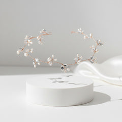 Chic Freshwater Pearl Hairvine - ROSE GOLD SASSB