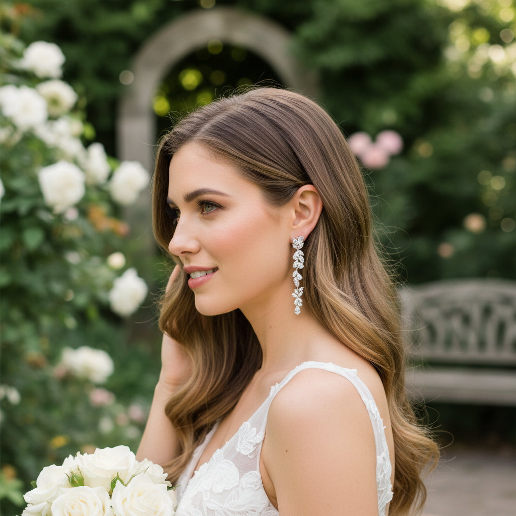 Cubic Zirconia Collection - Starlet Chandelier Earrings - CZER387