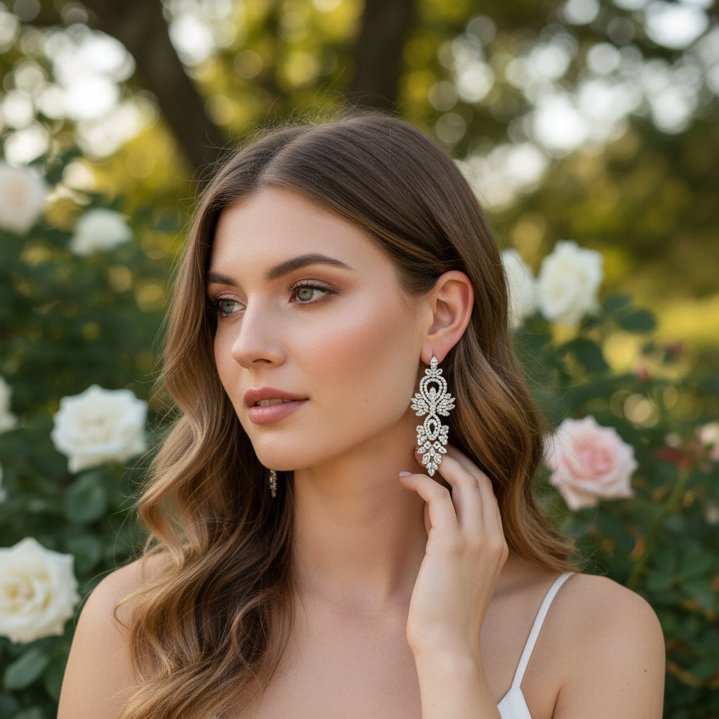Cubic Zirconia Collection - Crystal Lush Earrings - CZER388