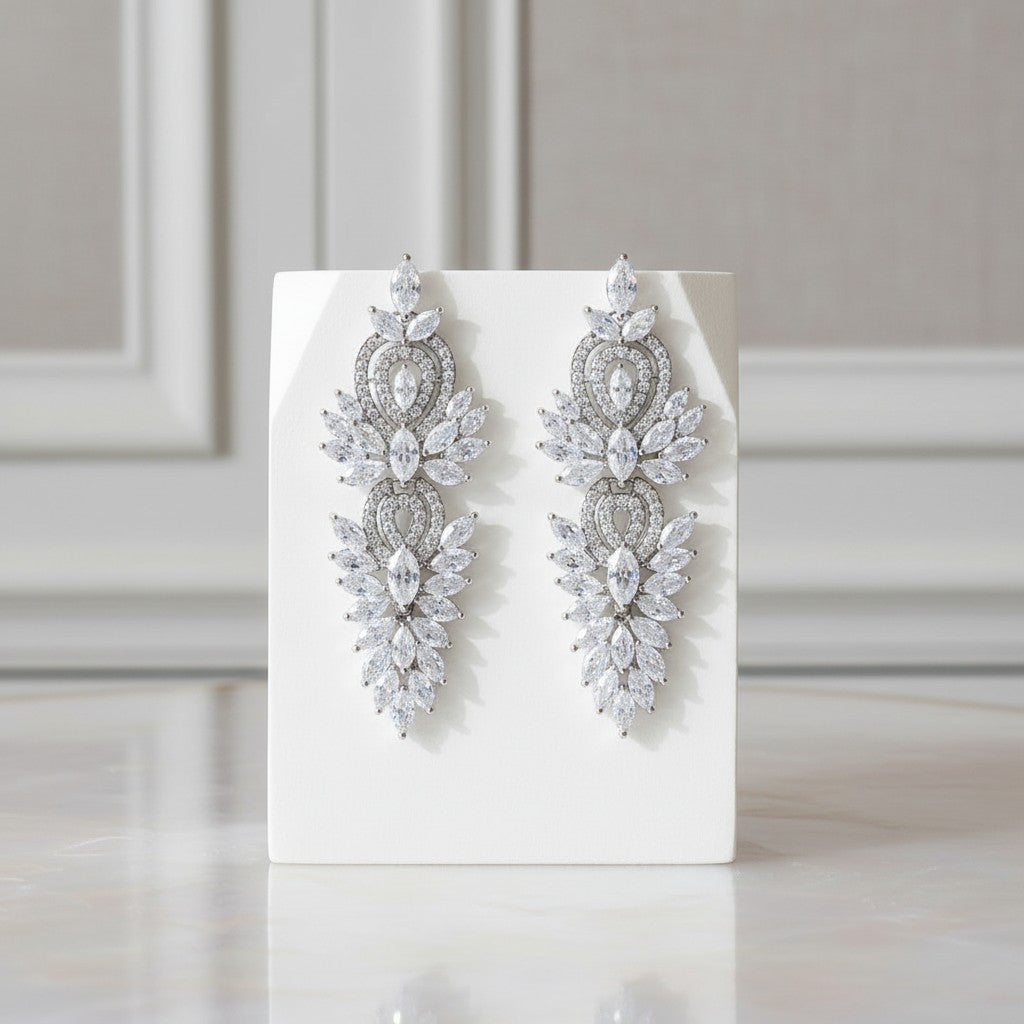 Cubic Zirconia Collection - Crystal Lush Earrings - CZER388