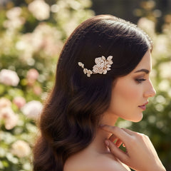 Vintage Dream small Crystal Bridal Hair Comb - AC1 GOLD
