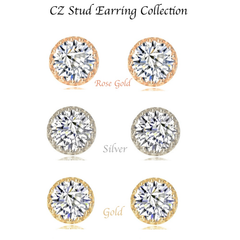 CZ Stud Earring Collection