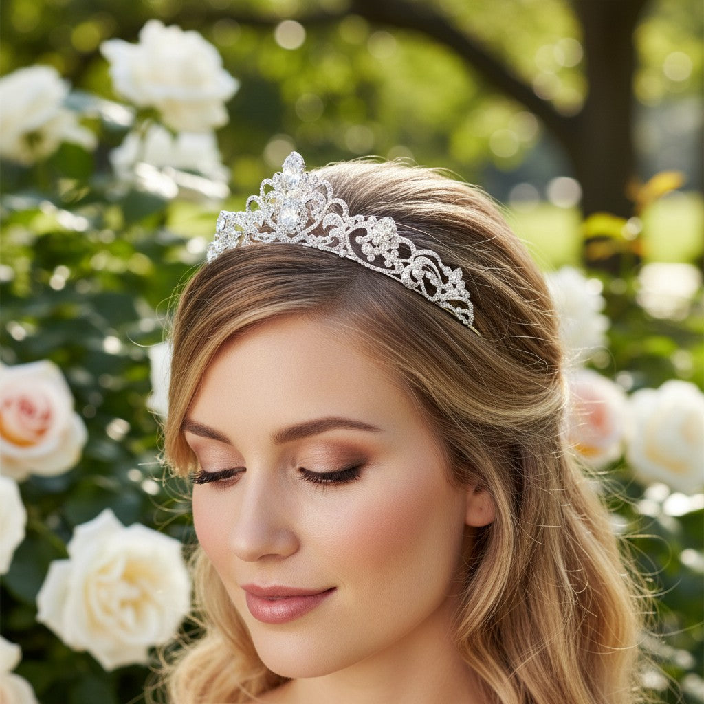Davina - Bejewelled  Tiara 21 - SASSB - SILVER