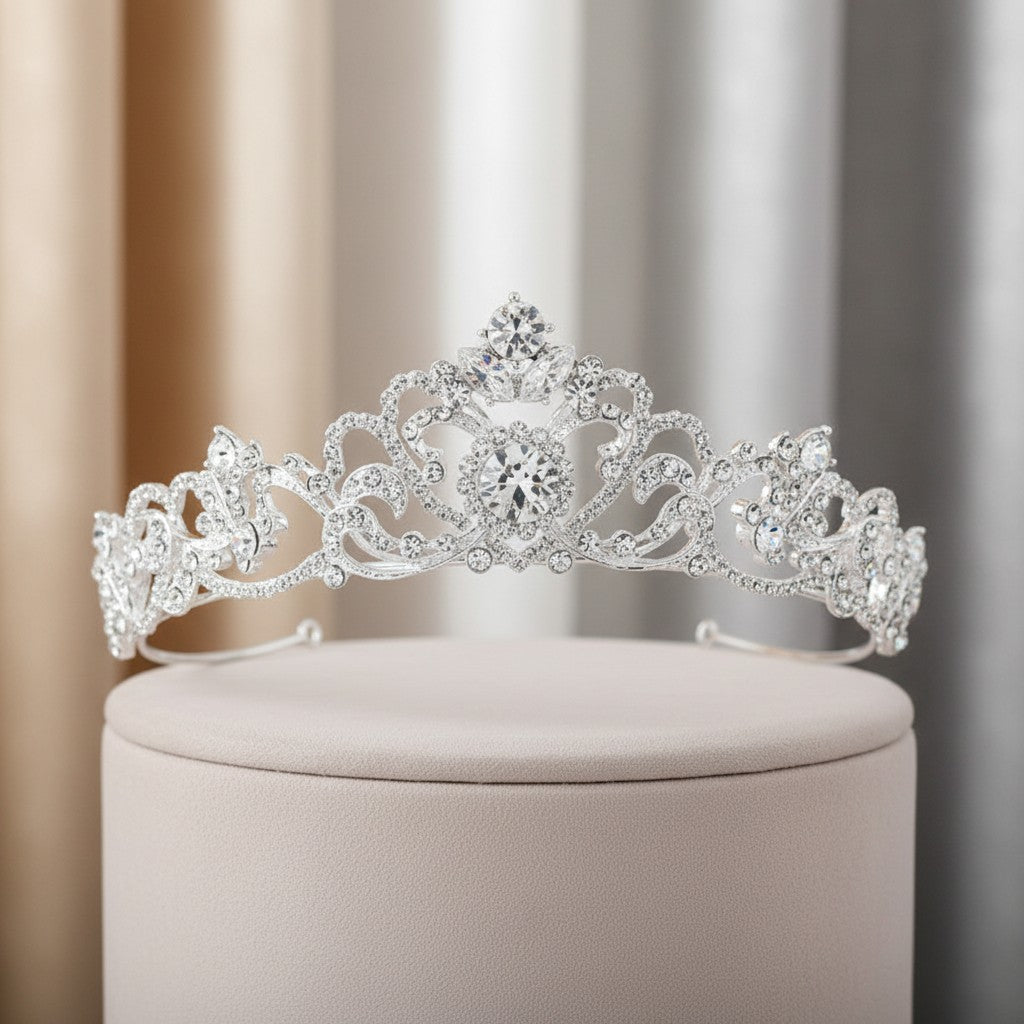 Davina - Bejewelled  Tiara 21 - SASSB - SILVER