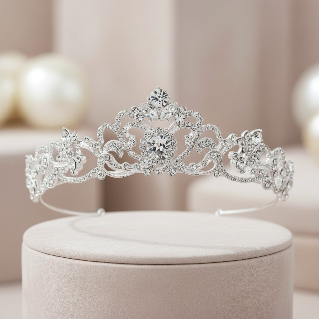 Davina - Bejewelled  Tiara 21 - SASSB - SILVER