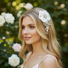 Miriam Wedding Headpiece - Rose Gold HP-12- SASSB