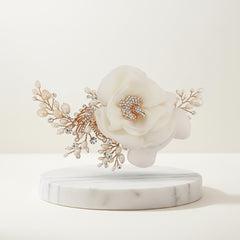 Miriam Wedding Headpiece - Rose Gold HP-12- SASSB