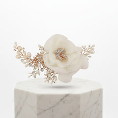 Miriam Wedding Headpiece - Rose Gold HP-12- SASSB