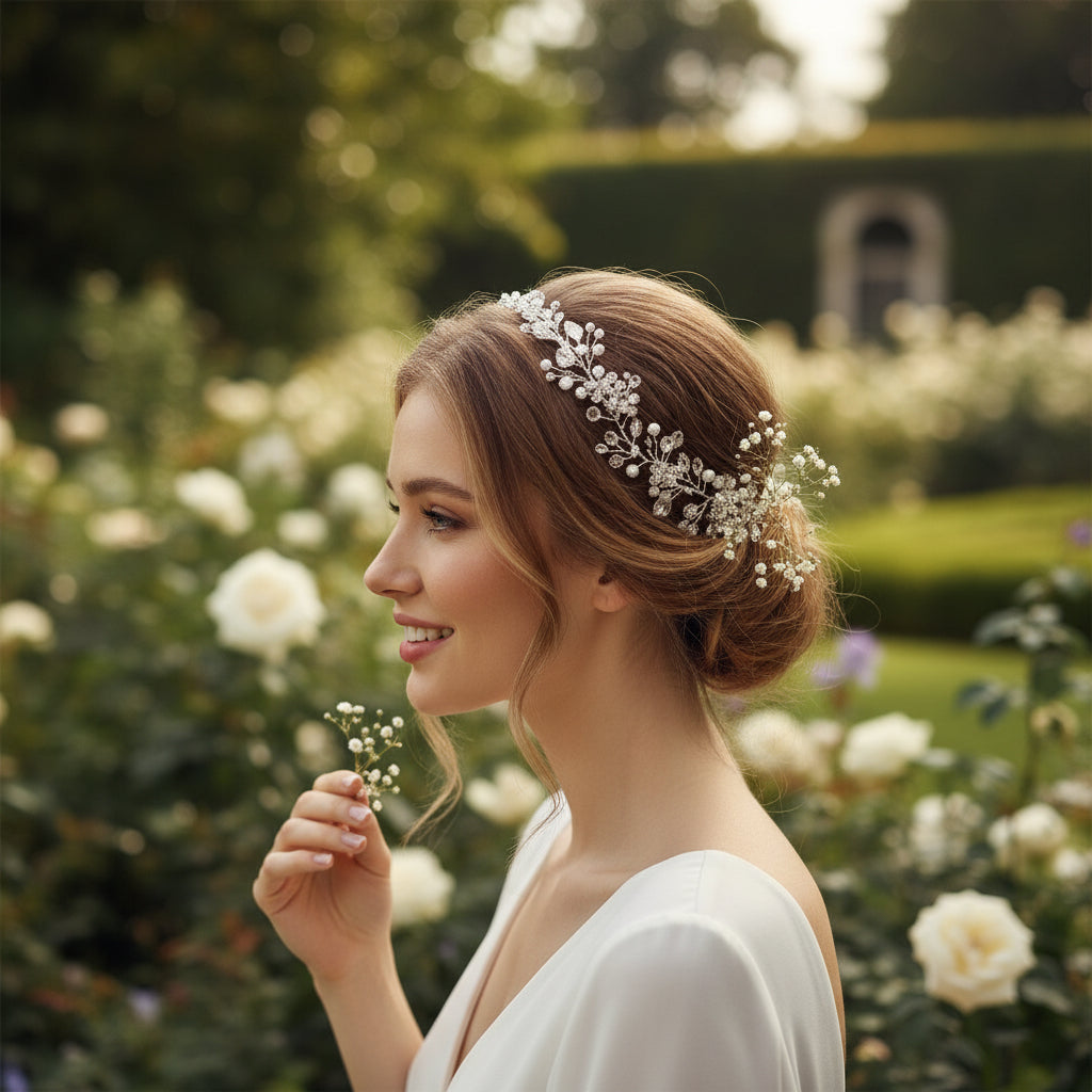 ATHENA COLLECTION - PEARL ROMANCE HAIR VINE - HP138 (PEARLS)