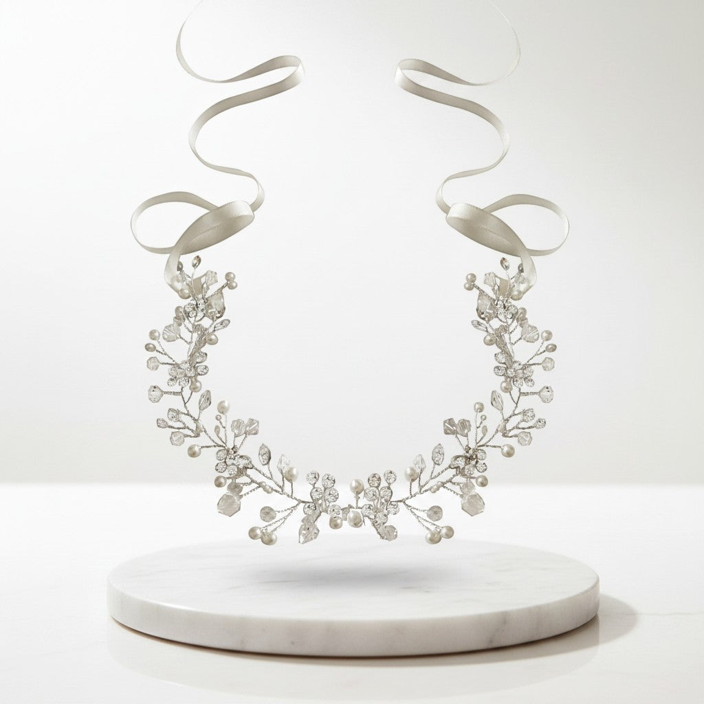 ATHENA COLLECTION - PEARL ROMANCE HAIR VINE - HP138 (PEARLS)