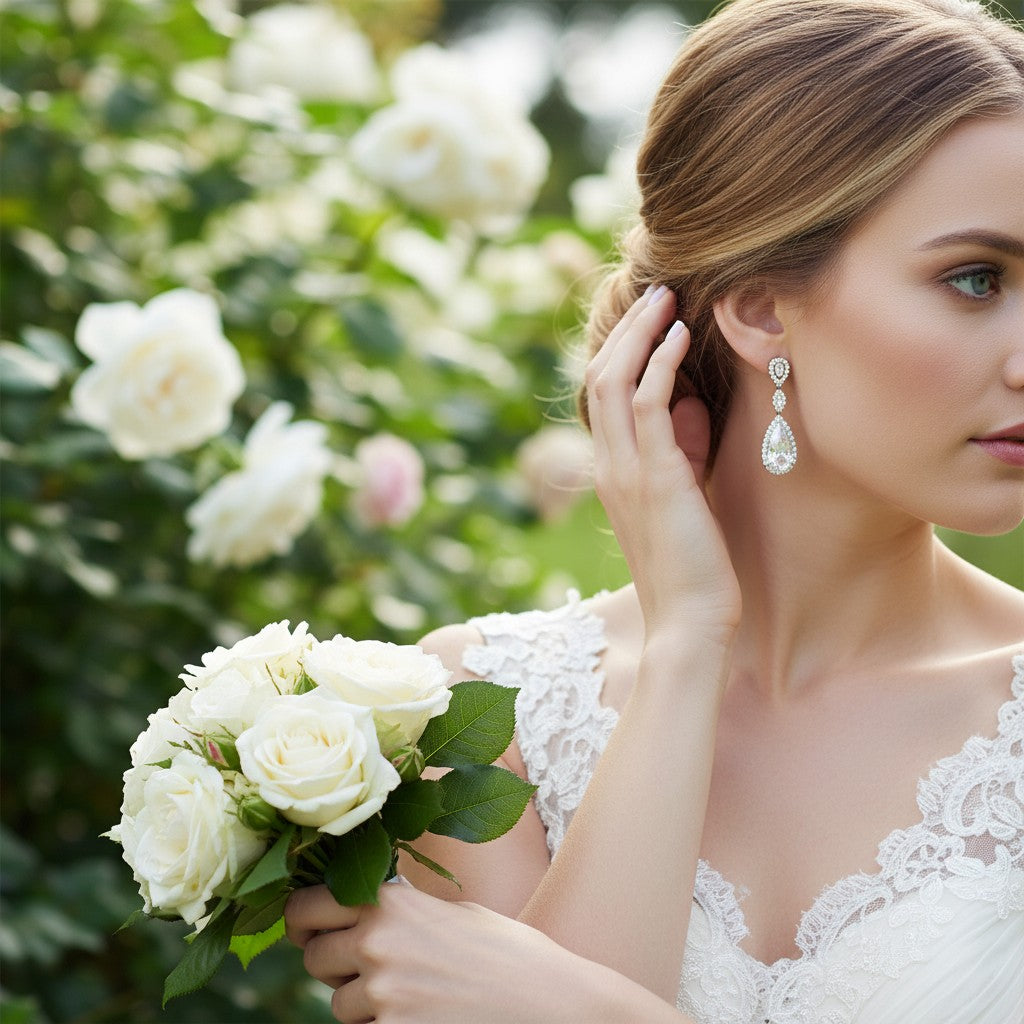 CUBIC ZIRCONIA COLLECTION - CRYSTAL SPLENDOUR EARRINGS - CZER393